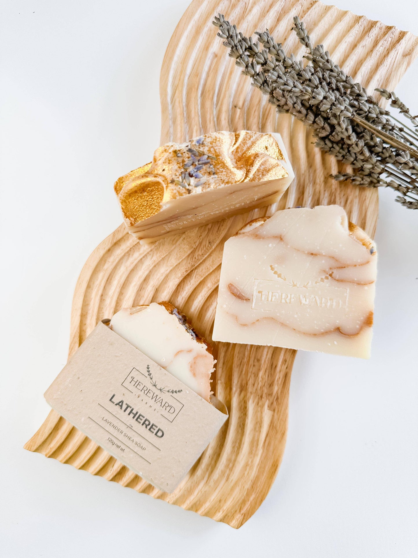 Lavender Soap Bar Lathered
