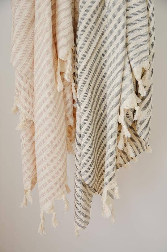 Turkish Towel: Willow Stripe 63x39.5"