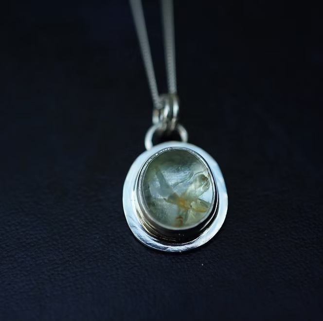 Aquamarine Necklace 18"