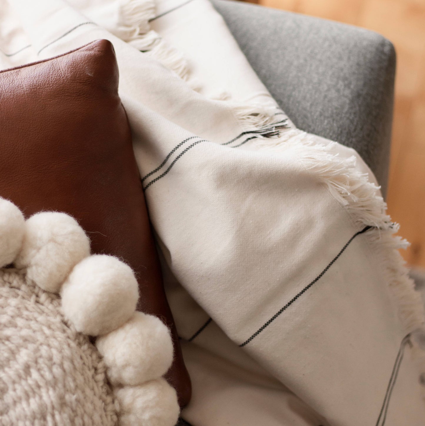 Striped Blanket 94x86"