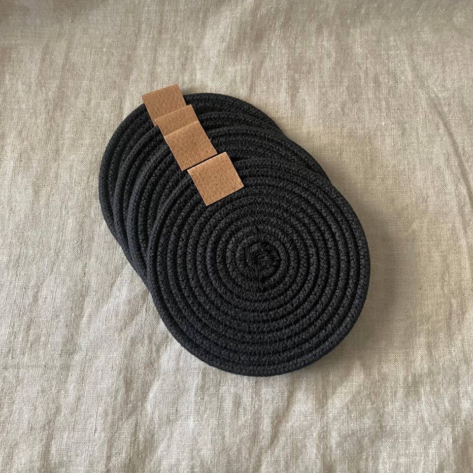 Black Rope Coasters