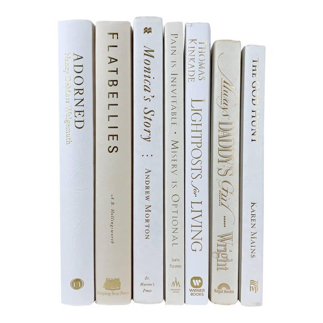 White/cream books