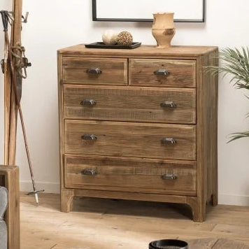 Reclaimed Pine Cabinet w/5 drawers