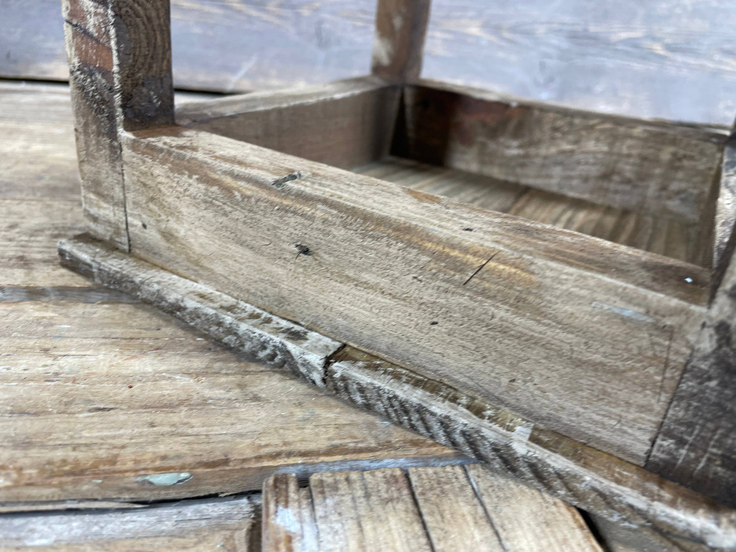 Dunlap Farmhouse Wood Lantern Antiqued White