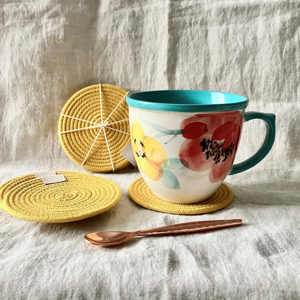 Yellow Rope Coasters