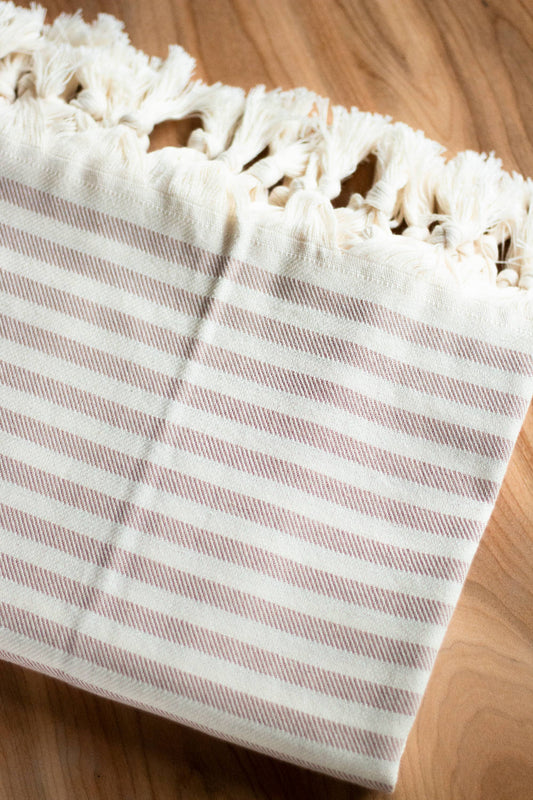Turkish Towel: Willow Stripe 63x39.5"