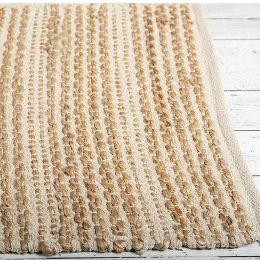 Jute and Cotton Rug 4' x 6'