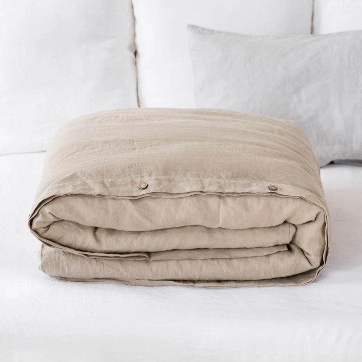 Natural Linen Duvet Cover King