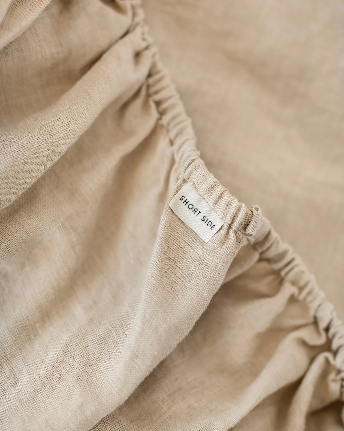 Natural Linen Fitted Sheet Queen (Deep)