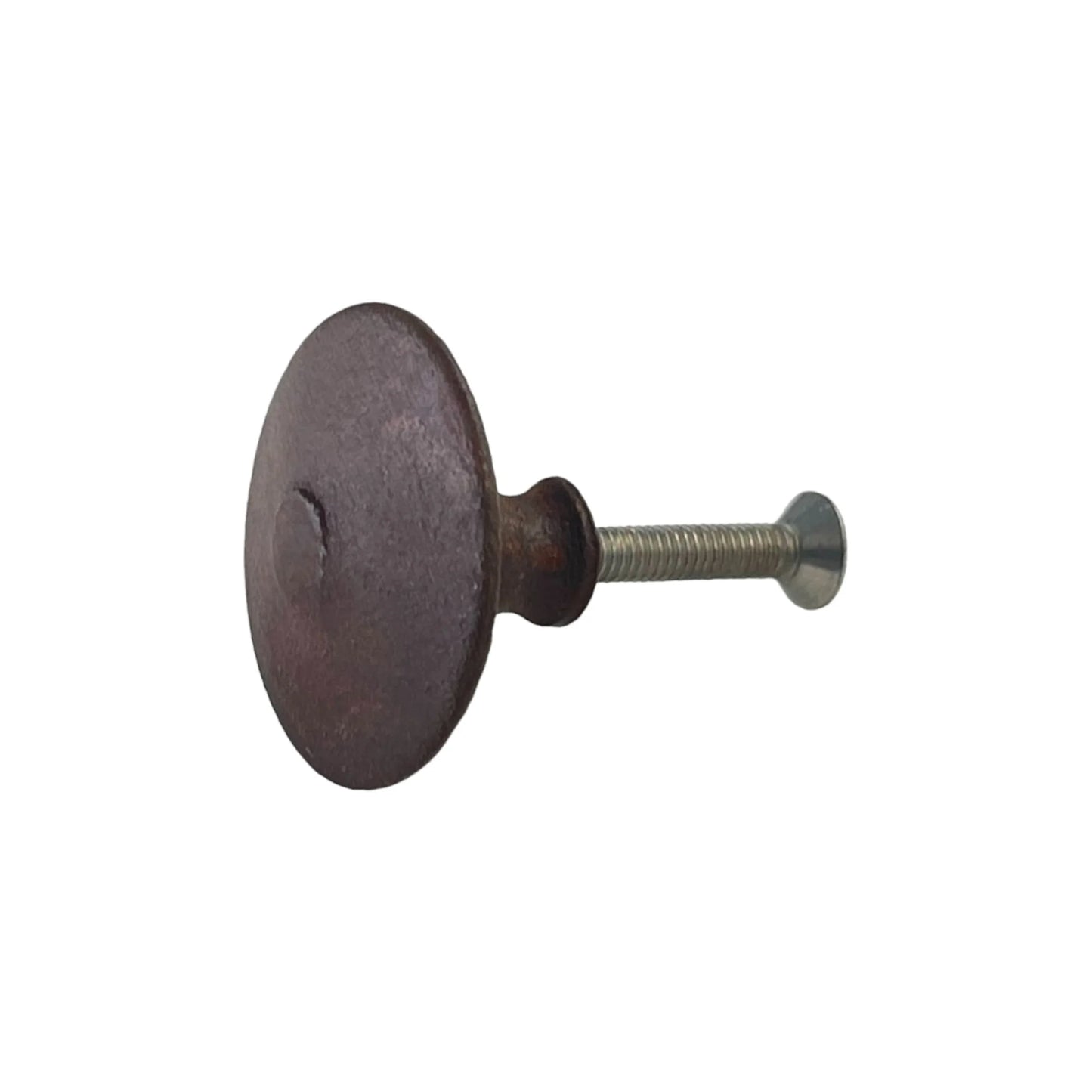 Round iron knob rust