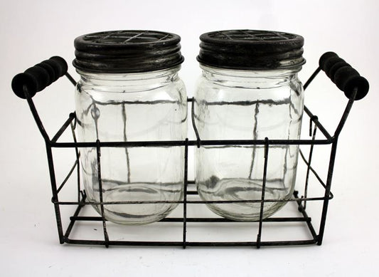 vintage flower vases s/2