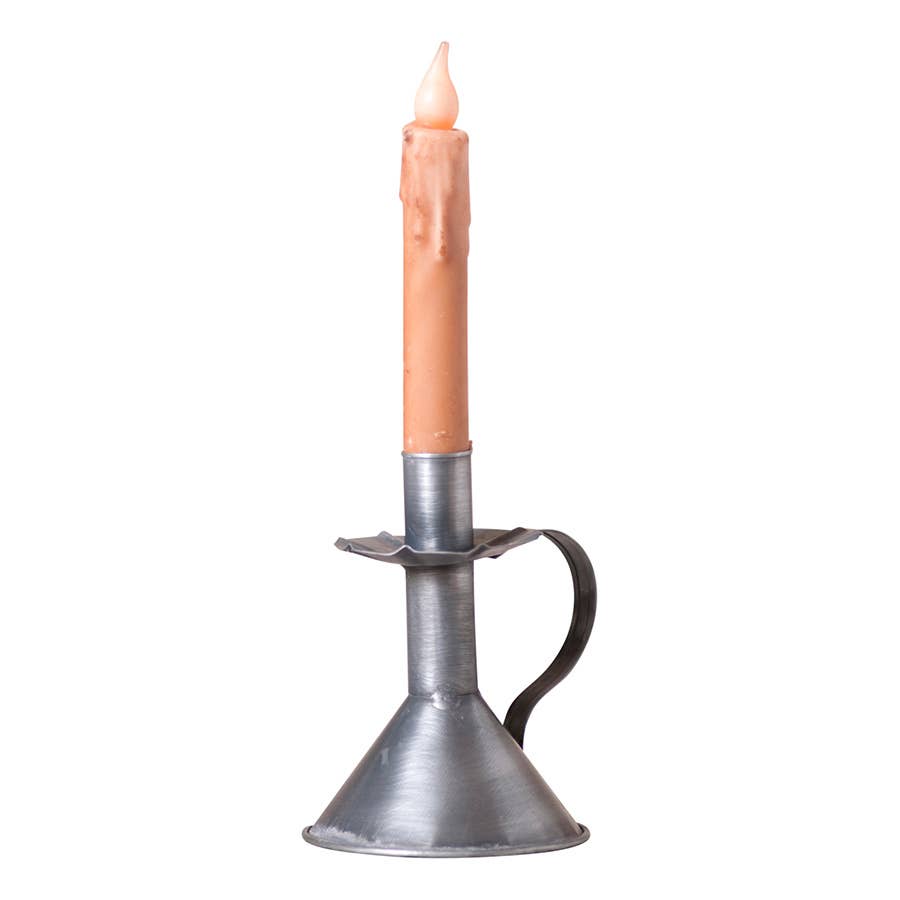 Candle Stand in Antique Tin