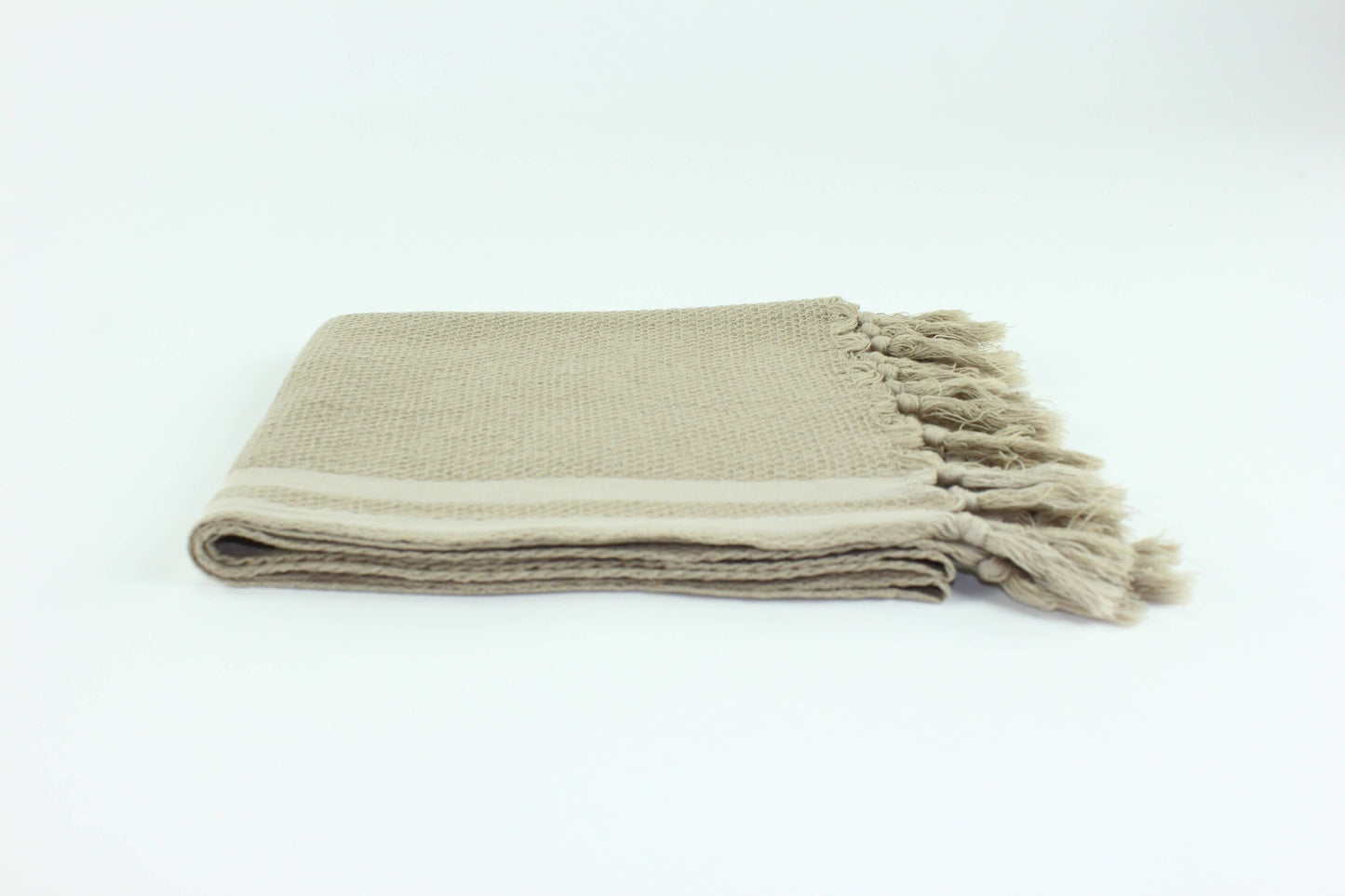 Premium Turkish towel hand towel beige