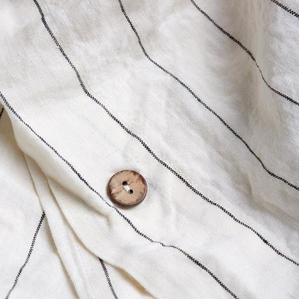 Stripe Linen Duvet Cover Queen
