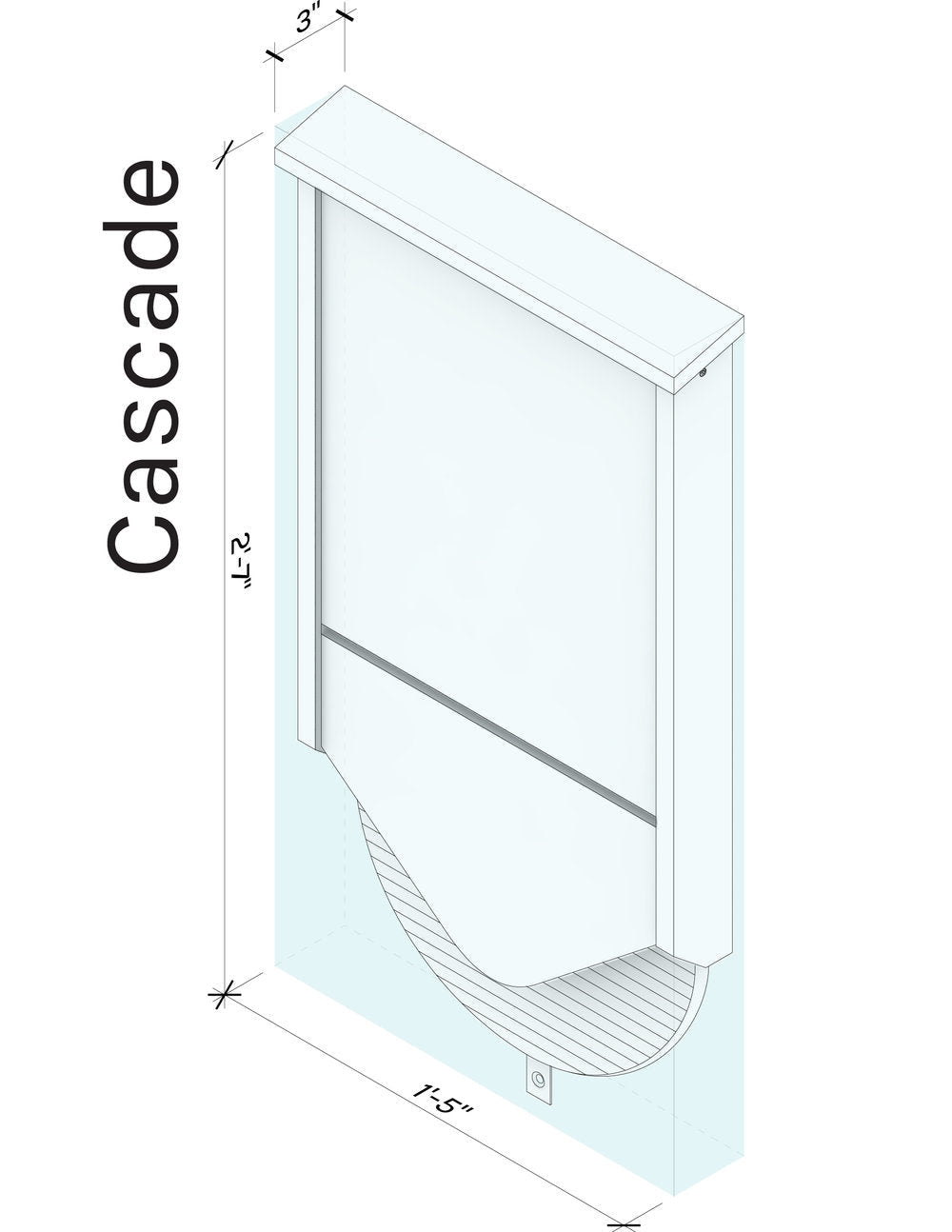 Single-chamber bat house CASCADE