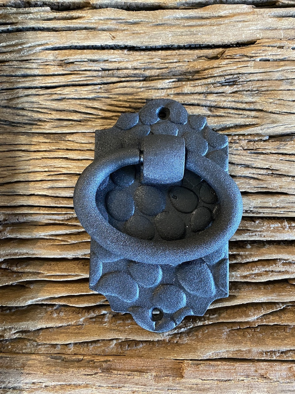 Classic iron door knocker pull iron rustic black