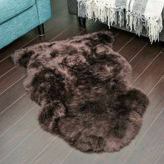 Brown sheepskin 2x3'
