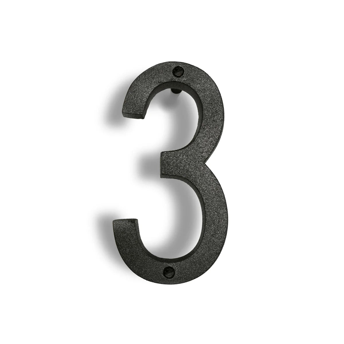 Wrought iron floating house numbers 6.5"