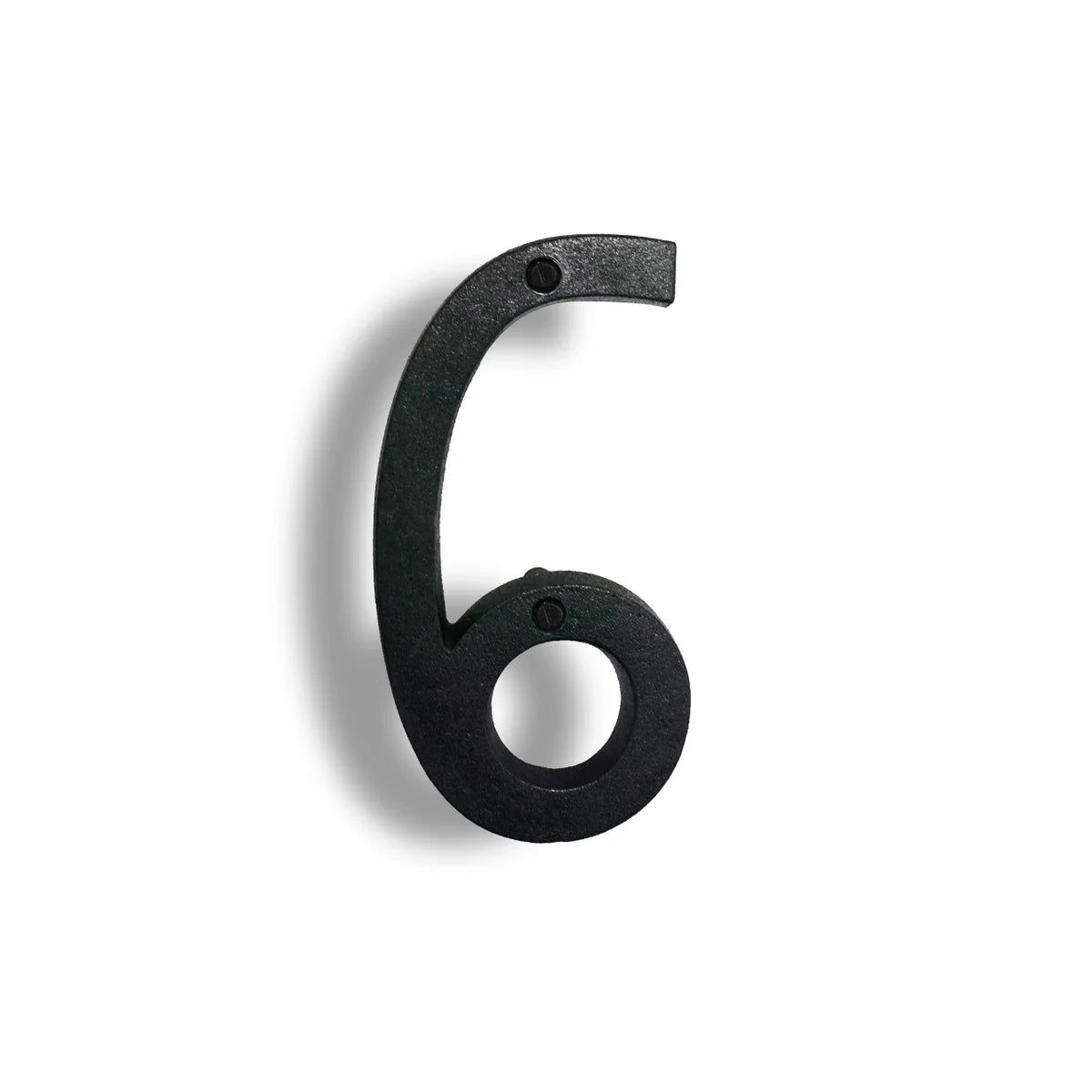 Wrought iron floating house numbers 6.5"
