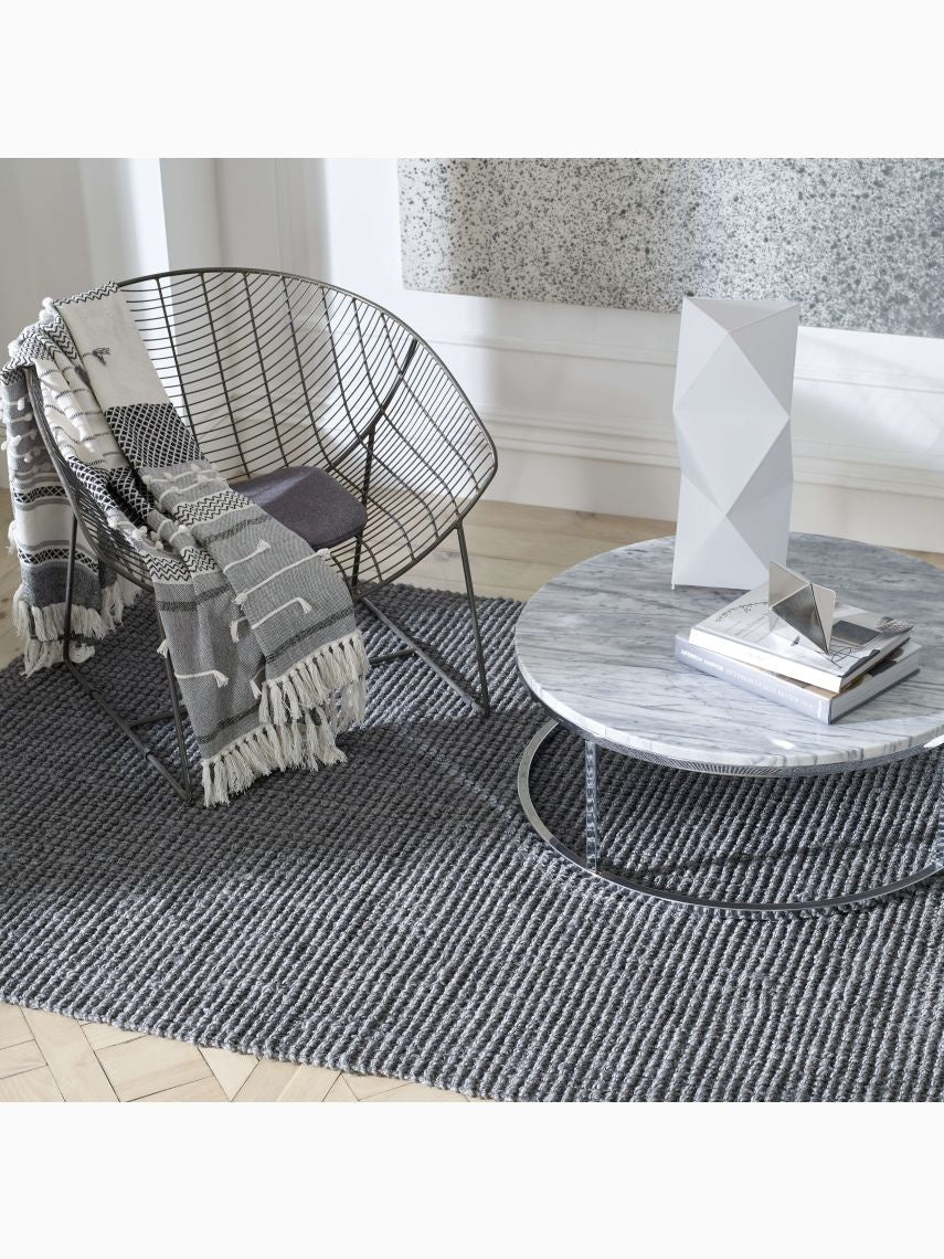 Lassen jute grey rug 8x10'