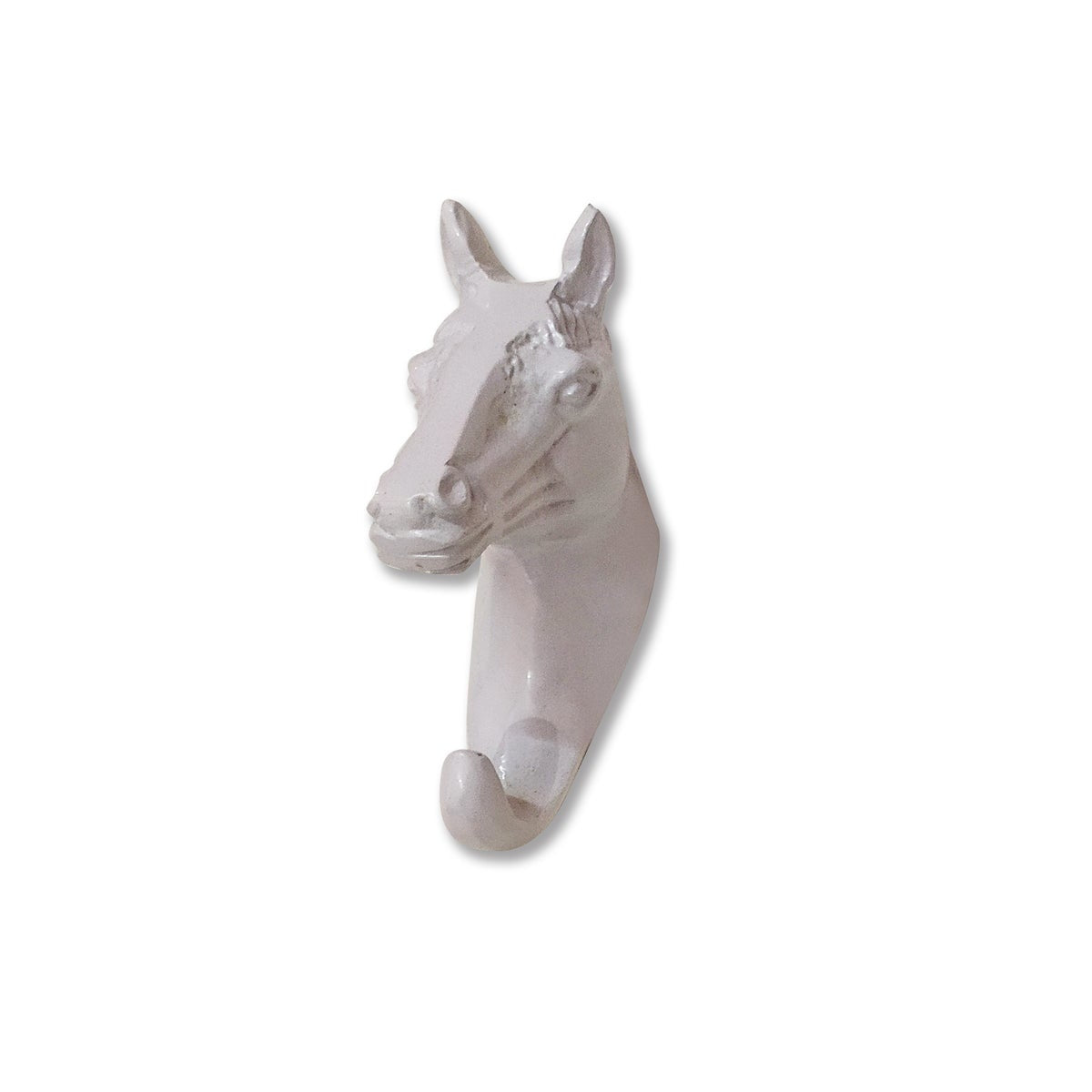 Iron horse hook white