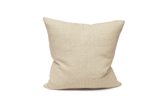 Oat Houndstooth Cushion Cover