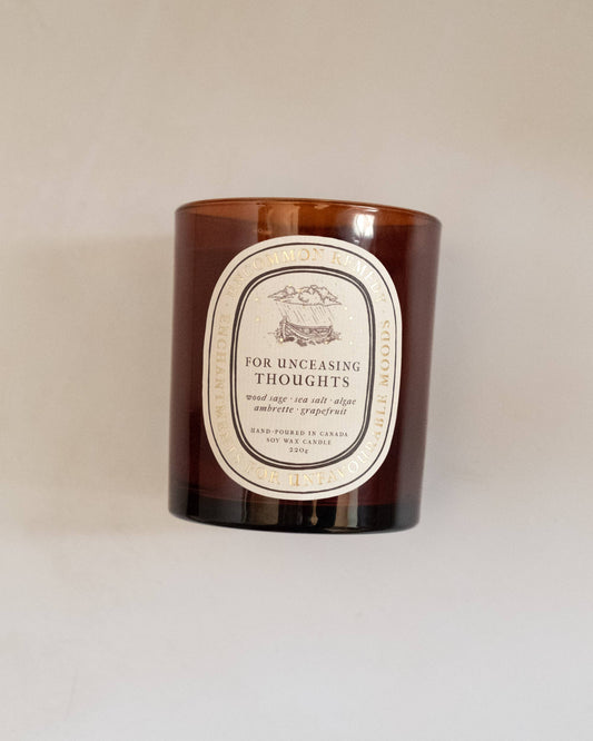 For Unceasing Thoughts: Soy Candle