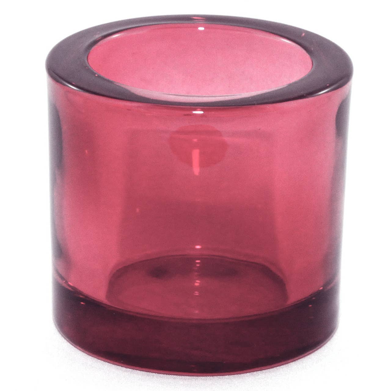 Heavy Glass Votive Holder Bordeaux