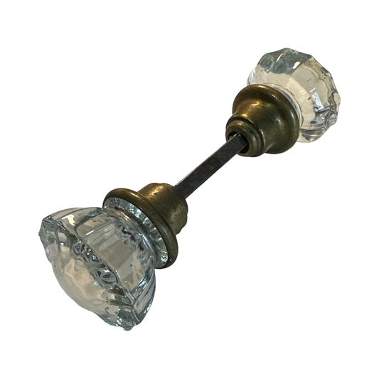 Antique glass door knob 12 point