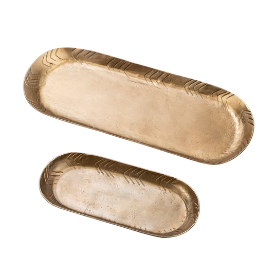 Forged Iron Oval Tray