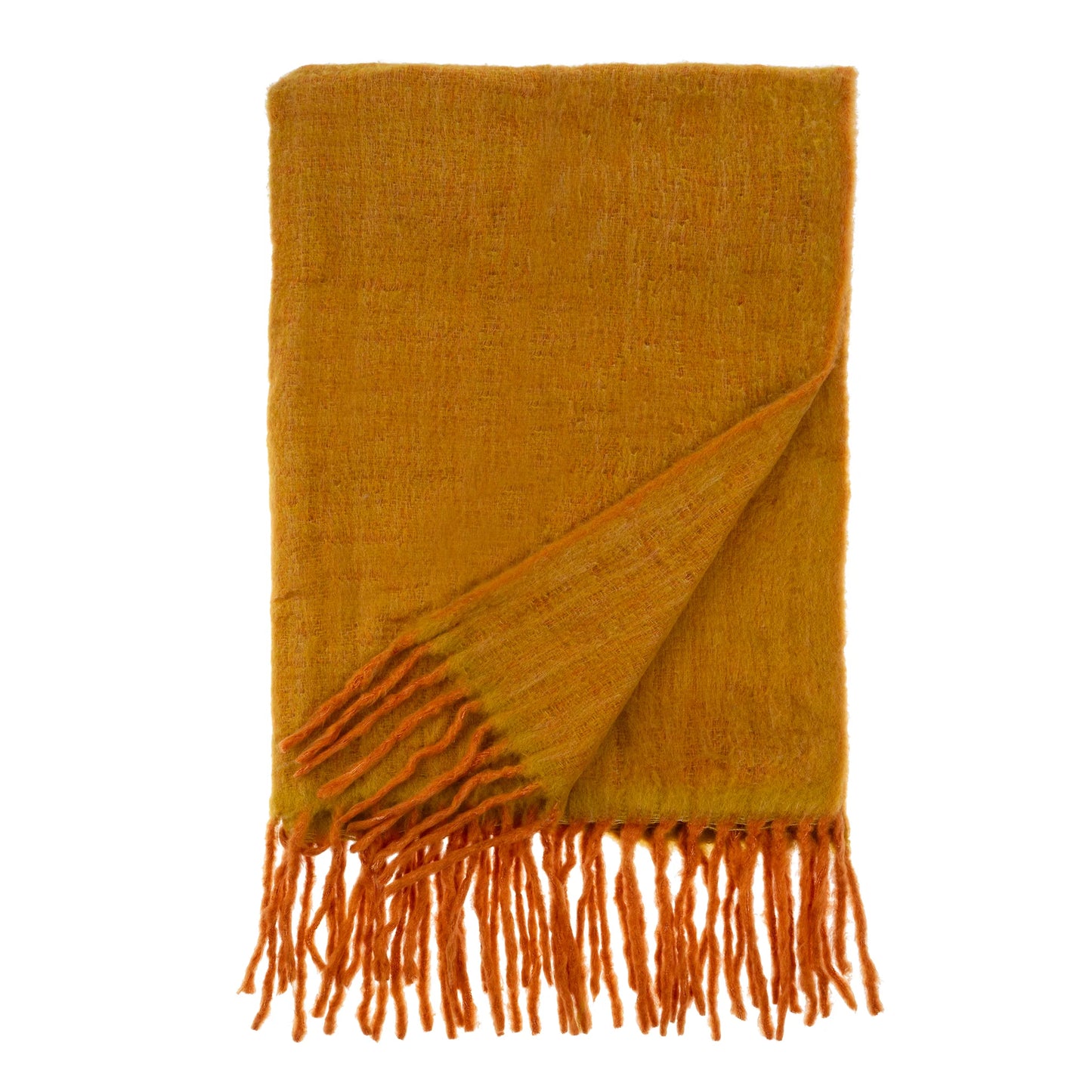 Oslow Wool Blend Throw Tumeric 50x60"