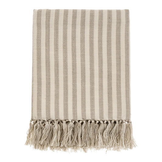 Bengal Stripe Hammam Bath Towel Stone 37x64"