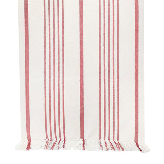 Soft stripe red runner 14x72"