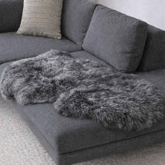Coal sheepskin 2x3'