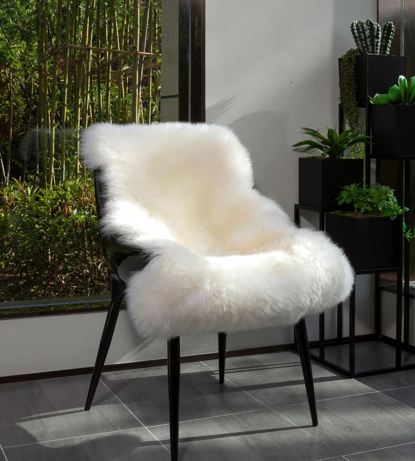 Ivory sheepskin 2x3'