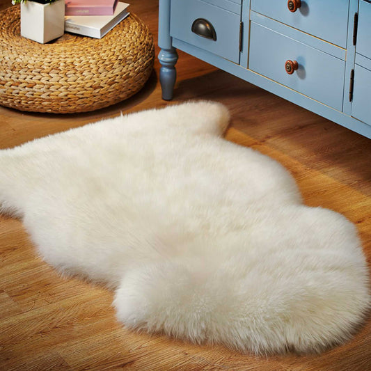 Ivory sheepskin 2x3'