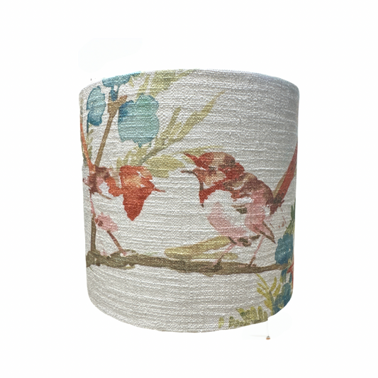 Vivian Red Linen Blend Lampshade 20x18cm