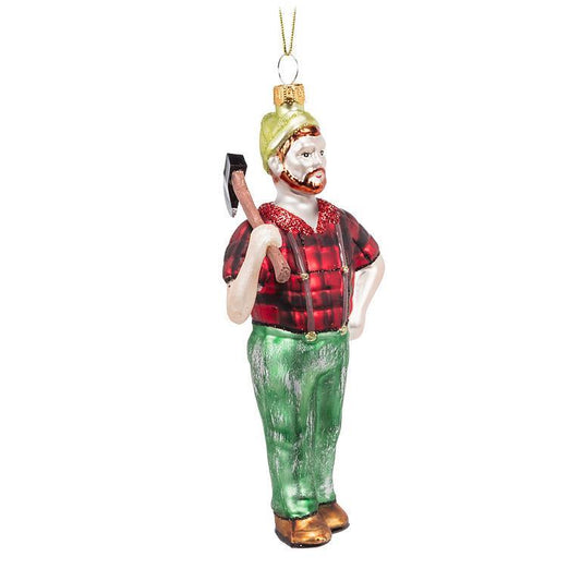 Lumberjack Ornament 6"L