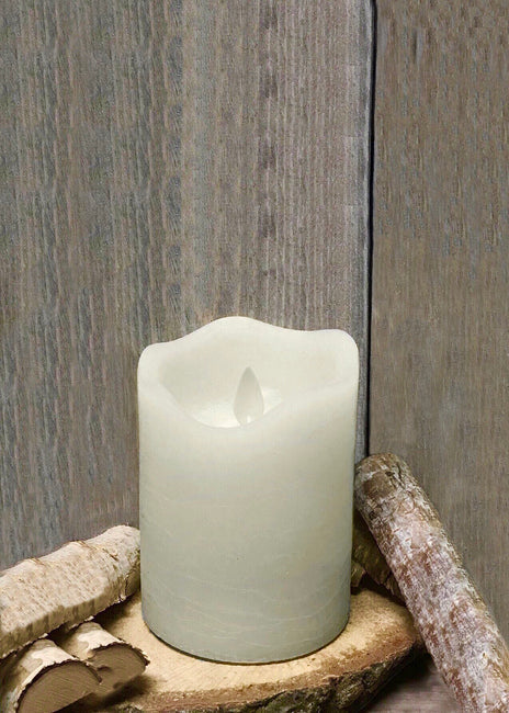 Ivory LED Candle 3x4"
