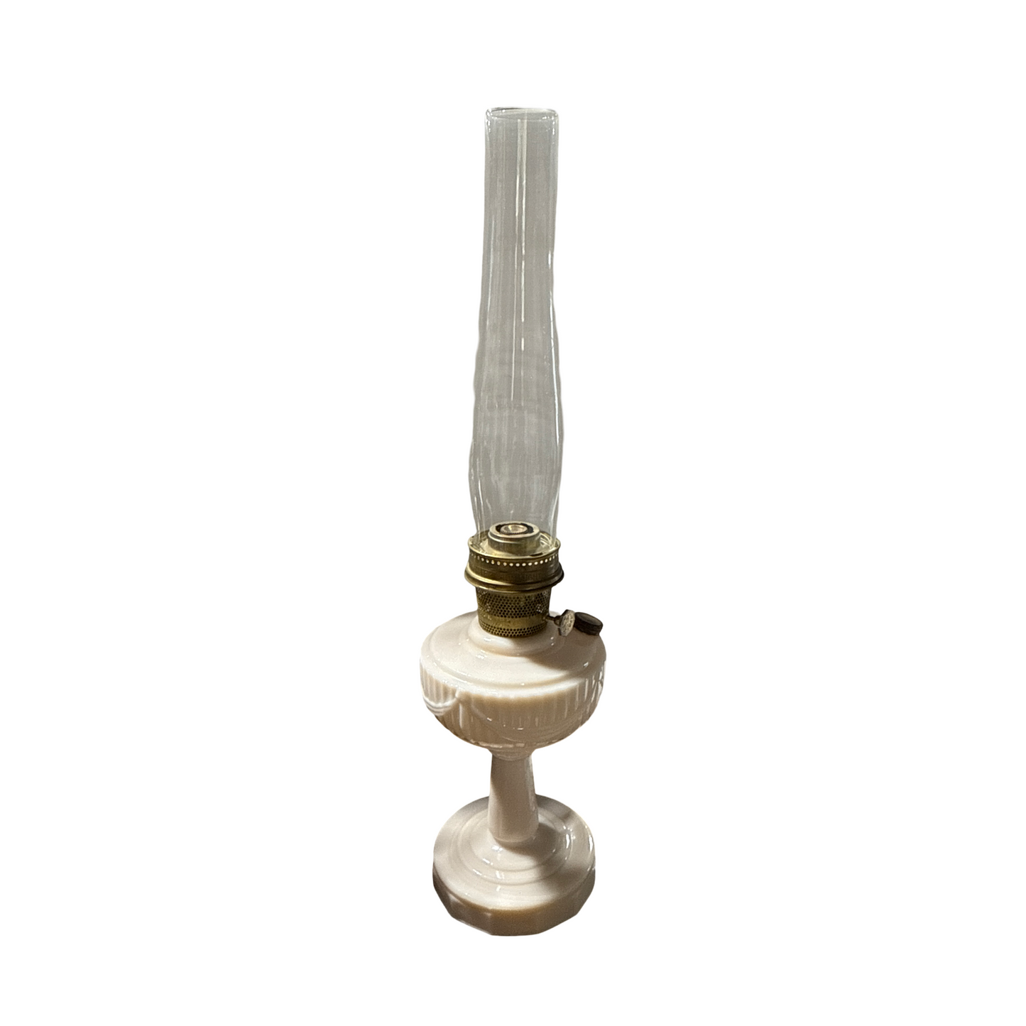 Glass Aladdin Lincoln drape oil lamp