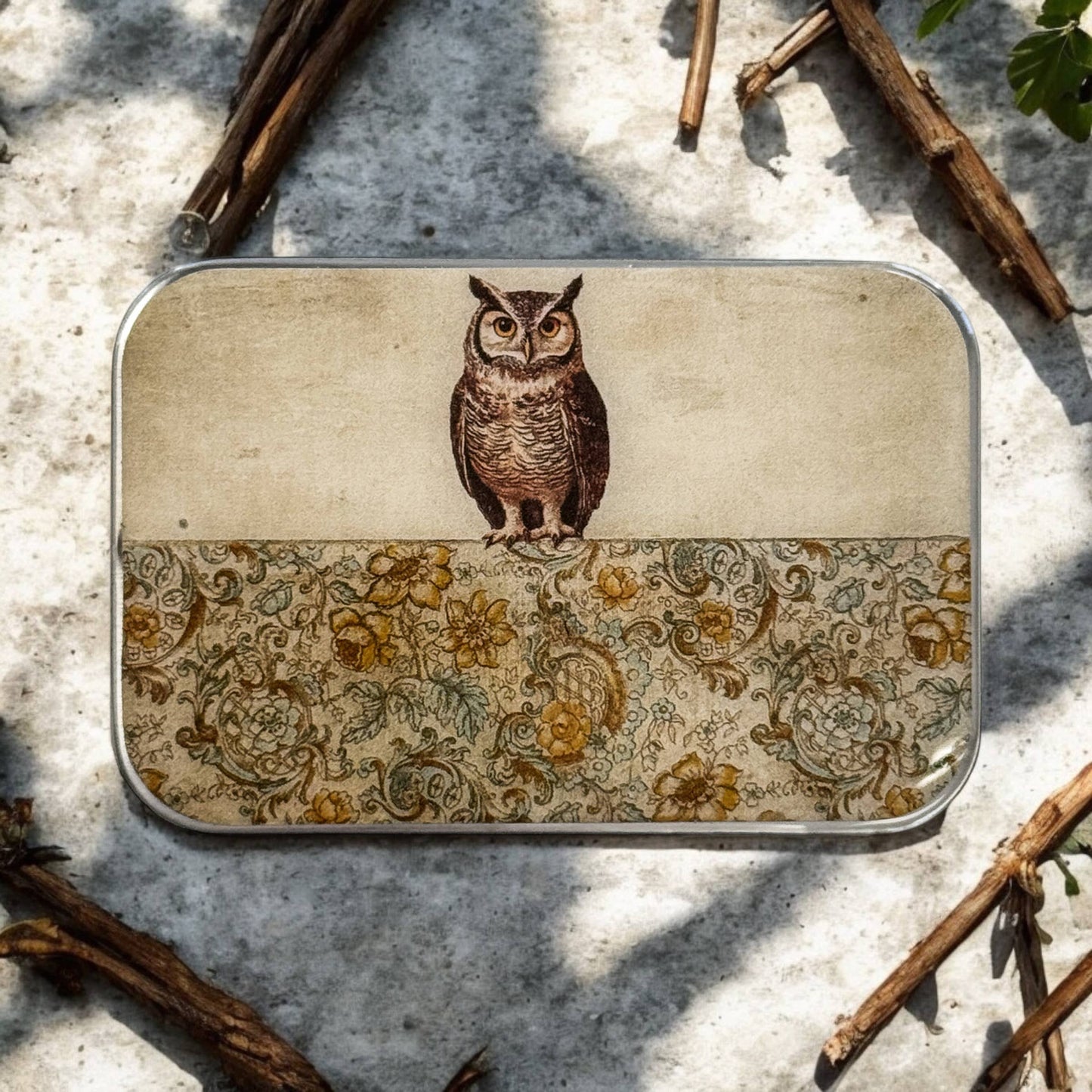 Owl Notions Tin: Large
