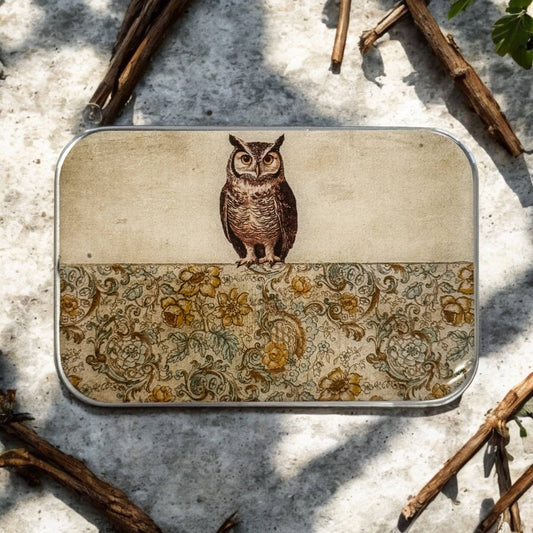 Owl Notions Tin: Large