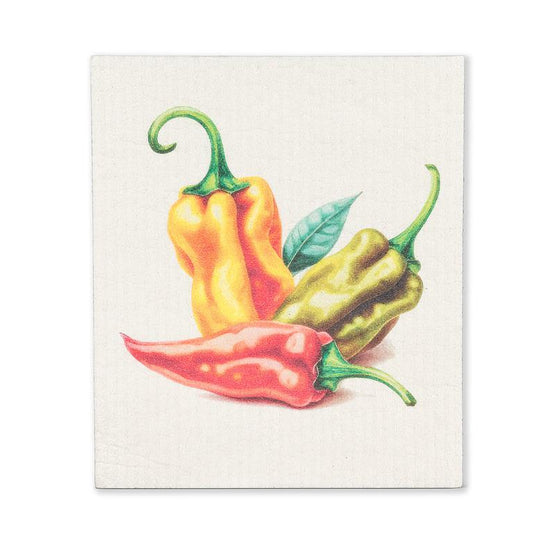 Chili Peppers Swedish Dishcloth