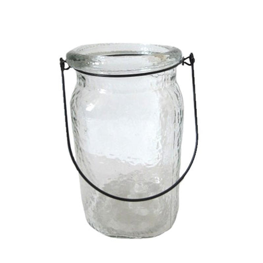 Glass vase w/handle