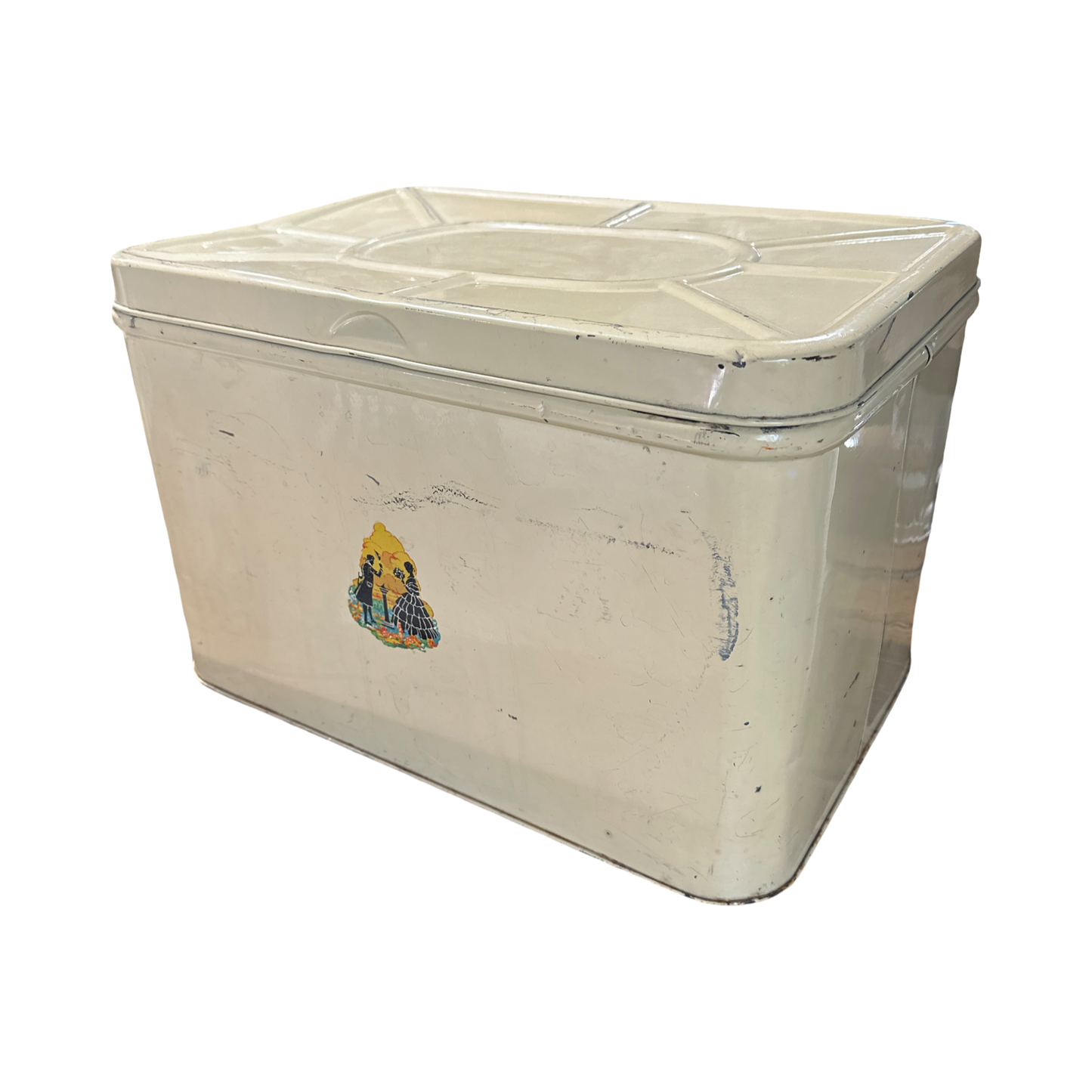 Vintage MCM Decoware Tin Breadbox