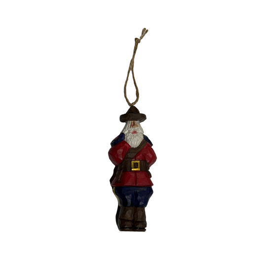 Wood Mountie ornament