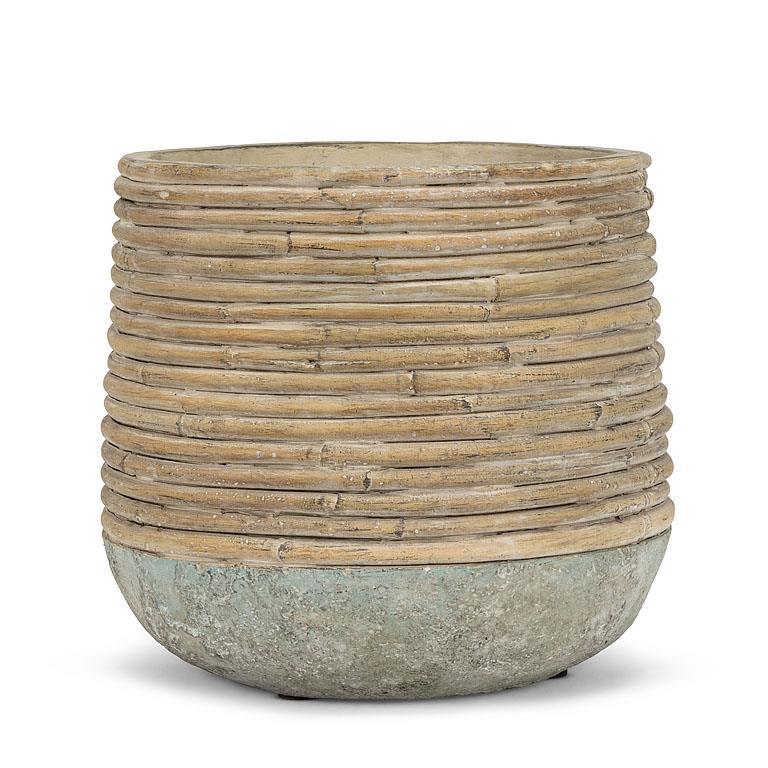 Medium Rattan Wrap Planter