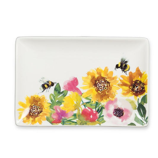 Sunflower & Bees Tray 4x6"