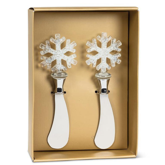 Pair of Snowflake Spreaders 5"L