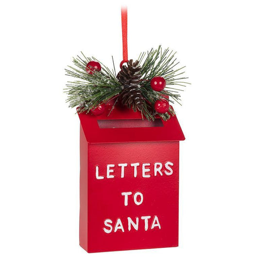 Letters To Santa Ornament 6"H